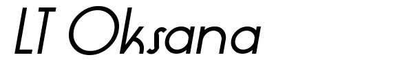 LT Oksana font preview